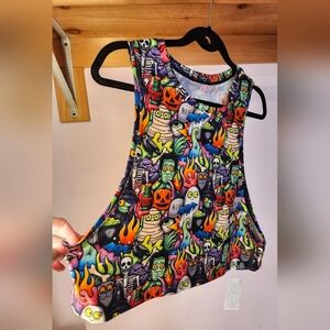 Rok The Box Spooky bf2.0 Crop Muscle Tank NWT